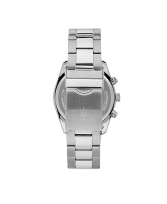 Men's Multifunction Stainless Steel Metal Band Watch, 43mm