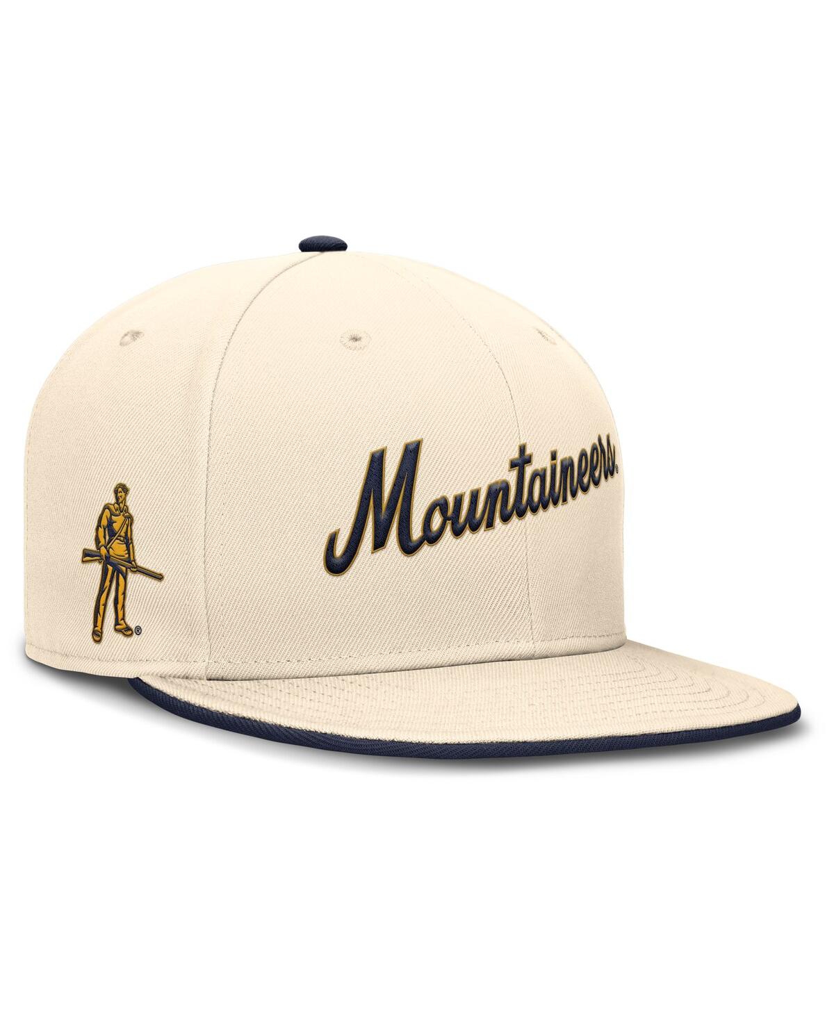Nike Men's Natural West Virginia Mountaineers Primetime True Performance Fitted Hat In Natural