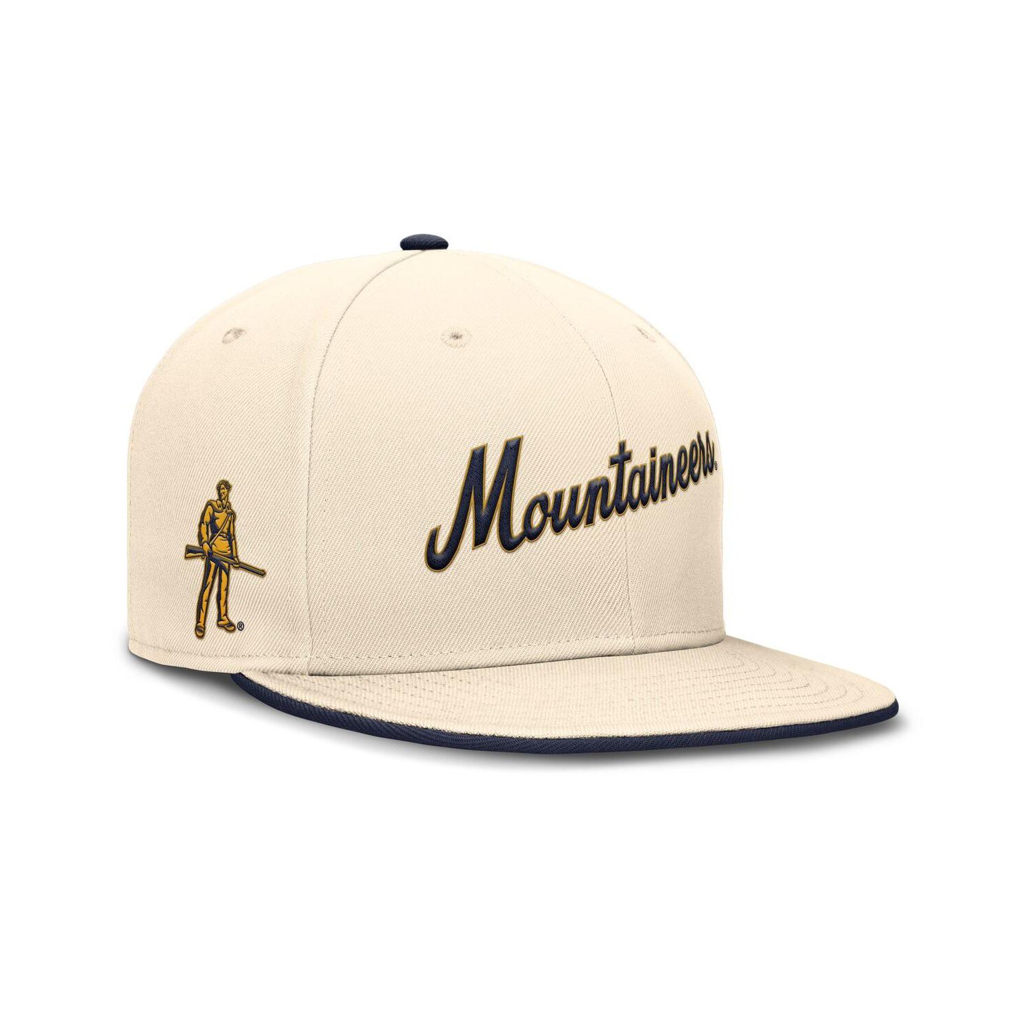 Men's Natural West Virginia Mountaineers Primetime True Performance Fitted Hat