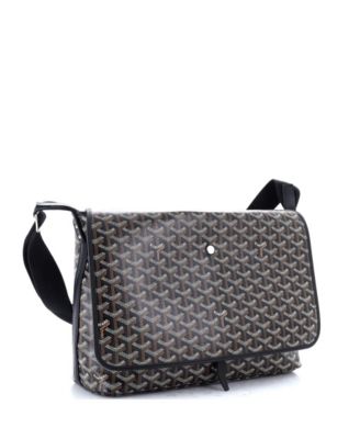 Бывшая в употреблении сумка-мессенджер Goyard Capetien из холщовой ткани с покрытием