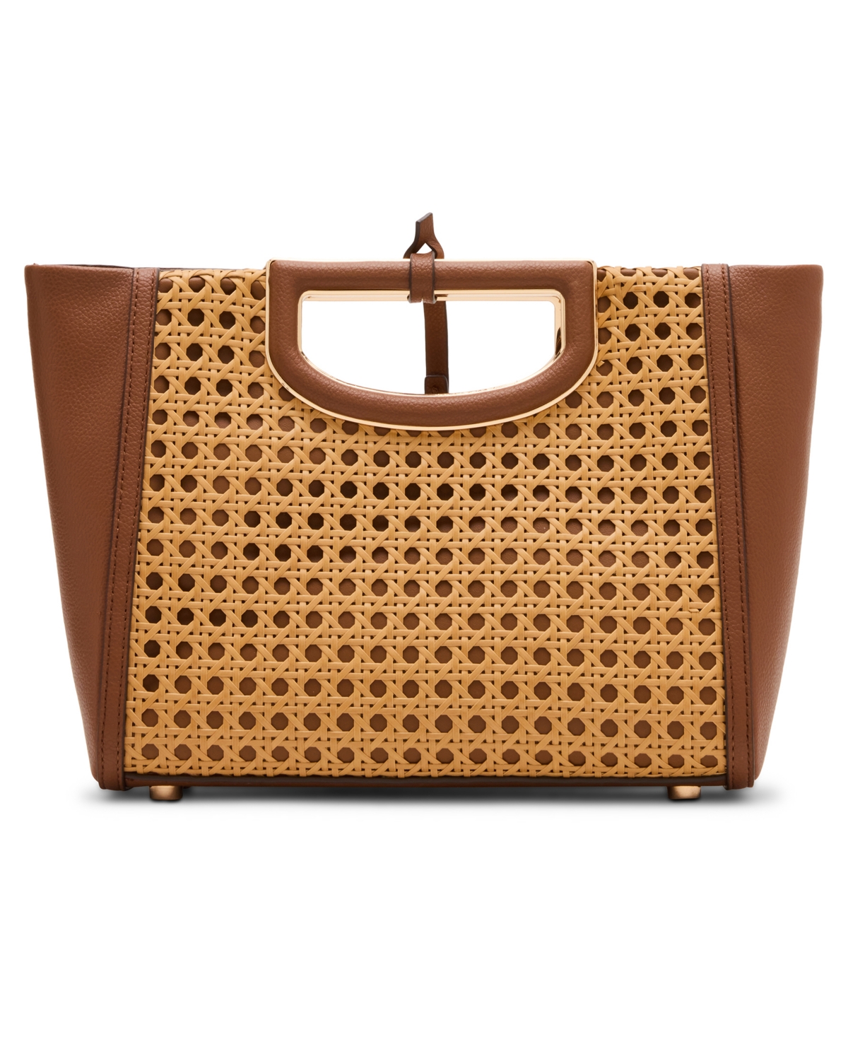 Anne Klein Caning Small Satchel Bag In Brown