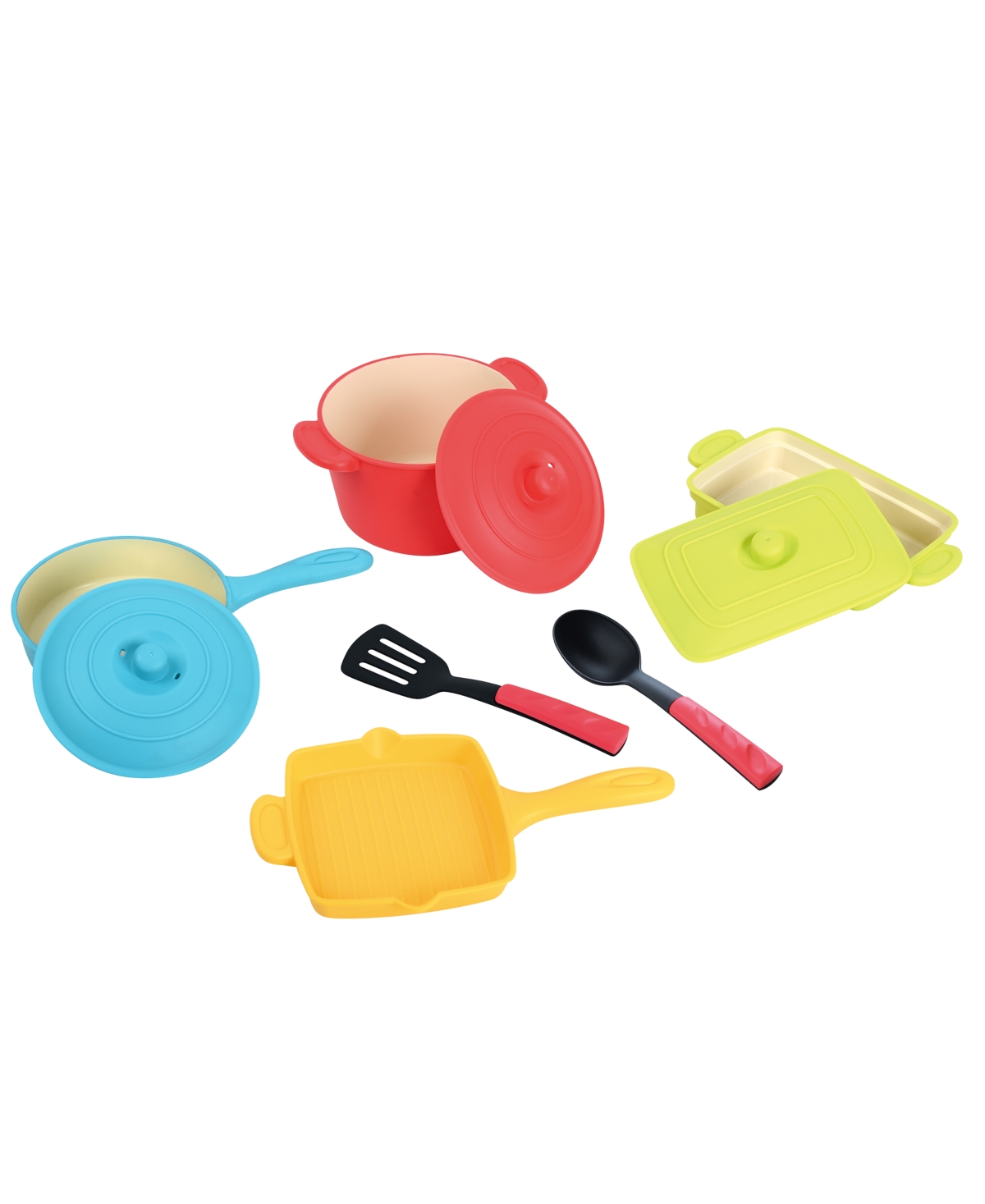 Just Like Home Babies' Deluxe Pots And Pans Playset In Multi