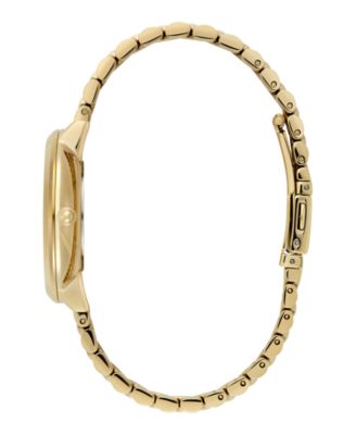 Women's Sunflower Gold Tone Stainless Steel Bracelet Watch, 35mm