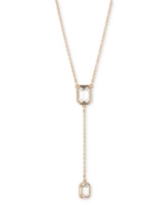 Ожерелье-лариат из золотистого хрусталя Lauren Ralph Lauren, удлинитель 16 дюймов + 3 дюйма