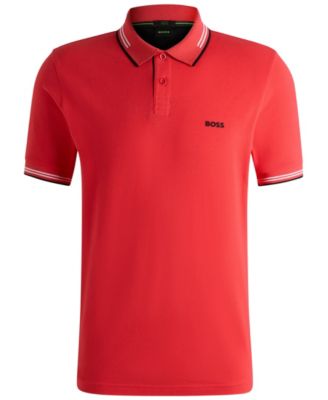 Men's Branded Slim-Fit Polo Shirt