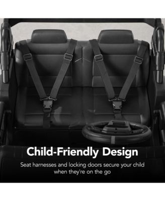 Kids 24V 2-Seater Electric Ride-On Car Truck w/ Parent Control, Bluetooth, LED Lights