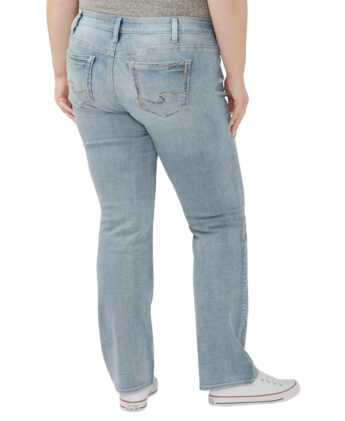Shop Silver Jeans Co. Plus Size Suki Mid Rise Curvy Fit Slim Bootcut Jeans
