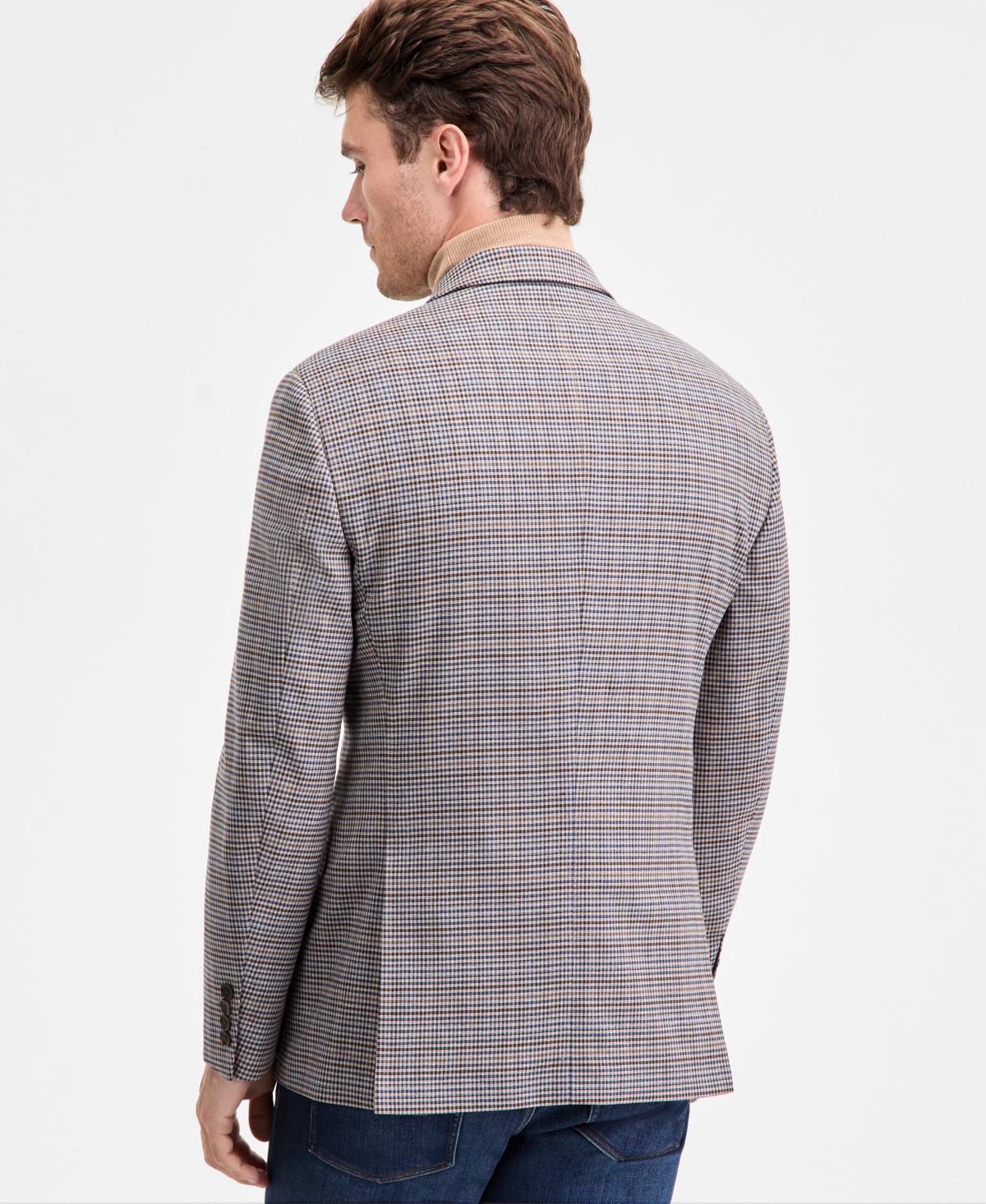 Kenneth Cole Reaction Men's Slim-fit Techni-cole Plaid Sport Coat In Multi