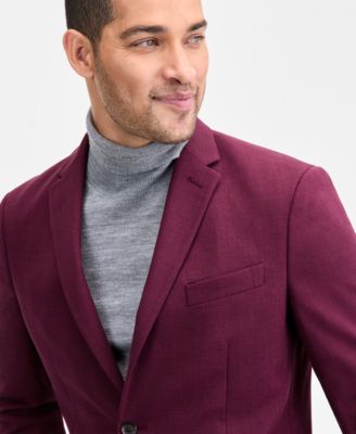 Men's Slim-Fit Techni-Cole Solid Weave Sport Coat