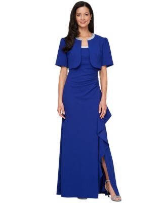 Alex Evenings - Women's Embellished Bolero Jacket &  Dress