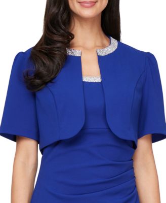 Alex Evenings Women's Embellished Bolero Jacket & Dress - Macy's