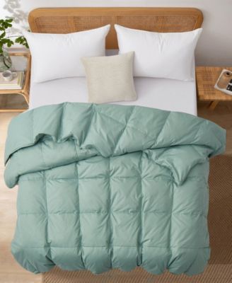 Unikome Lightweight Cotton Goose Down Fiber Comforter In White