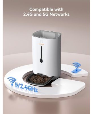 Automatic Dog Feeder, 7L Pet Feeder for Dogs and Cats with 1080P HD Camera, APP Control, 5G WiFi Smart Feeder for Dogs & Cats