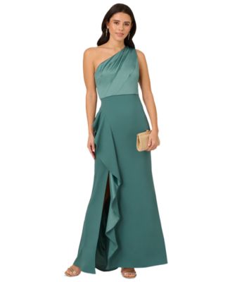 Adrianna Papell::ワンピース:US12[RESALE] Amazon.com: Adrianna Papell Women's One Shoulder Mermaid