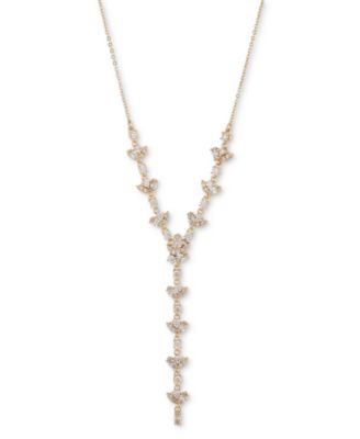 Колье-лариат из золотистого кубического циркония Givenchy, удлинитель 16 дюймов + 3 дюйма 