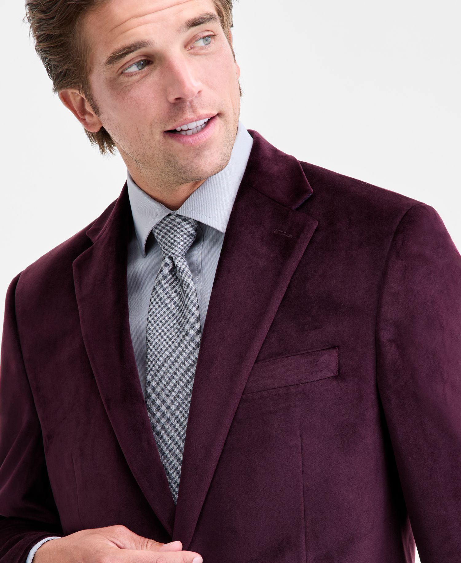Men's Classic Fit Velvet Sport Coats