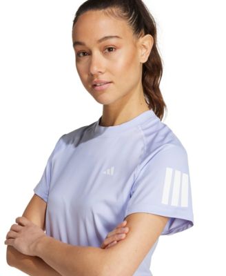 женская клубная футболка adidas с 3 полосками для тенниса Climacool