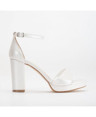 Renee Platform Sandals with Pearls