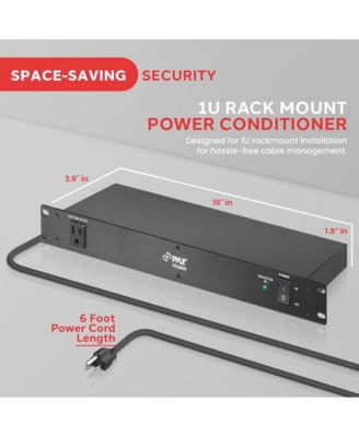 PDU Power Strip Surge Protector – 15 Amp Power Supply Conditioner, 9 Outlets