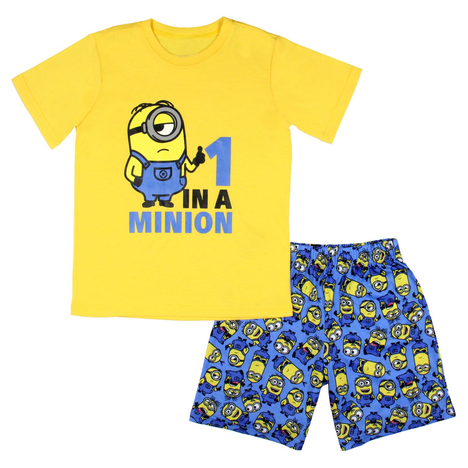Boys' Minions 1 In A Minion Kids 2PC Pajama Set