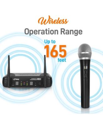Premier Series Professional 2-Channel UHF Wireless Handheld Microphone System with Selectable Frequency