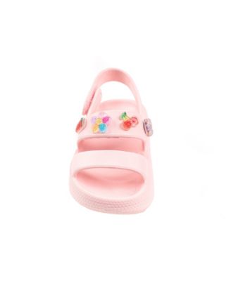 Little Girls Cute and Comfortable Summer with Charms Sandals