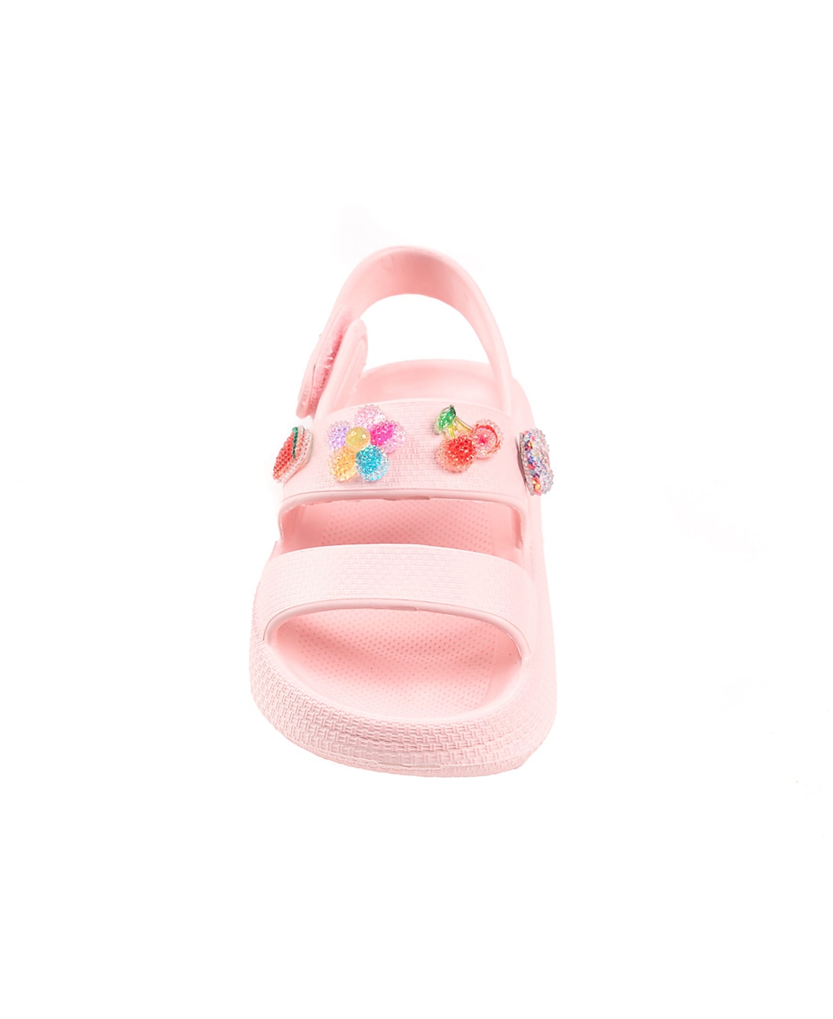 Bebe Little Girls Cute And Comfortable Summer With Charms Sandals In Blush