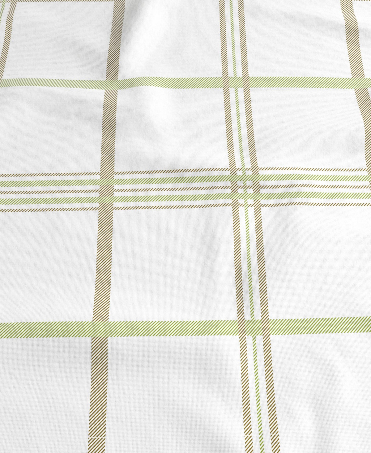 Linery & Co. 100% Turkish Cotton Flannel Printed Sheet Set - Windowpane