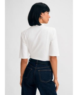 Женская футболка Isaac Mizrahi с имитацией шеи и локтя