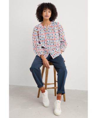 Женская морская рубашка из морской соли Корнуоллского производства