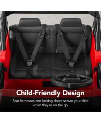 Kids 24V 2-Seater Electric Ride-On Car Truck w/ Parent Control, Bluetooth, LED Lights