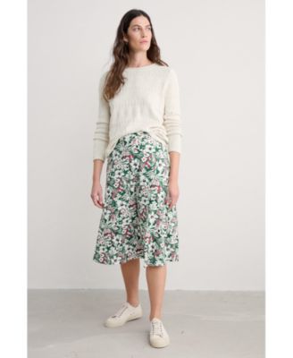 Женская розовая юбка из морской соли Cornwall до середины икры