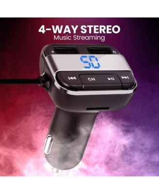 Bluetooth Car FM Transmitter – Wireless Music Streaming & Hands-Free Calling
