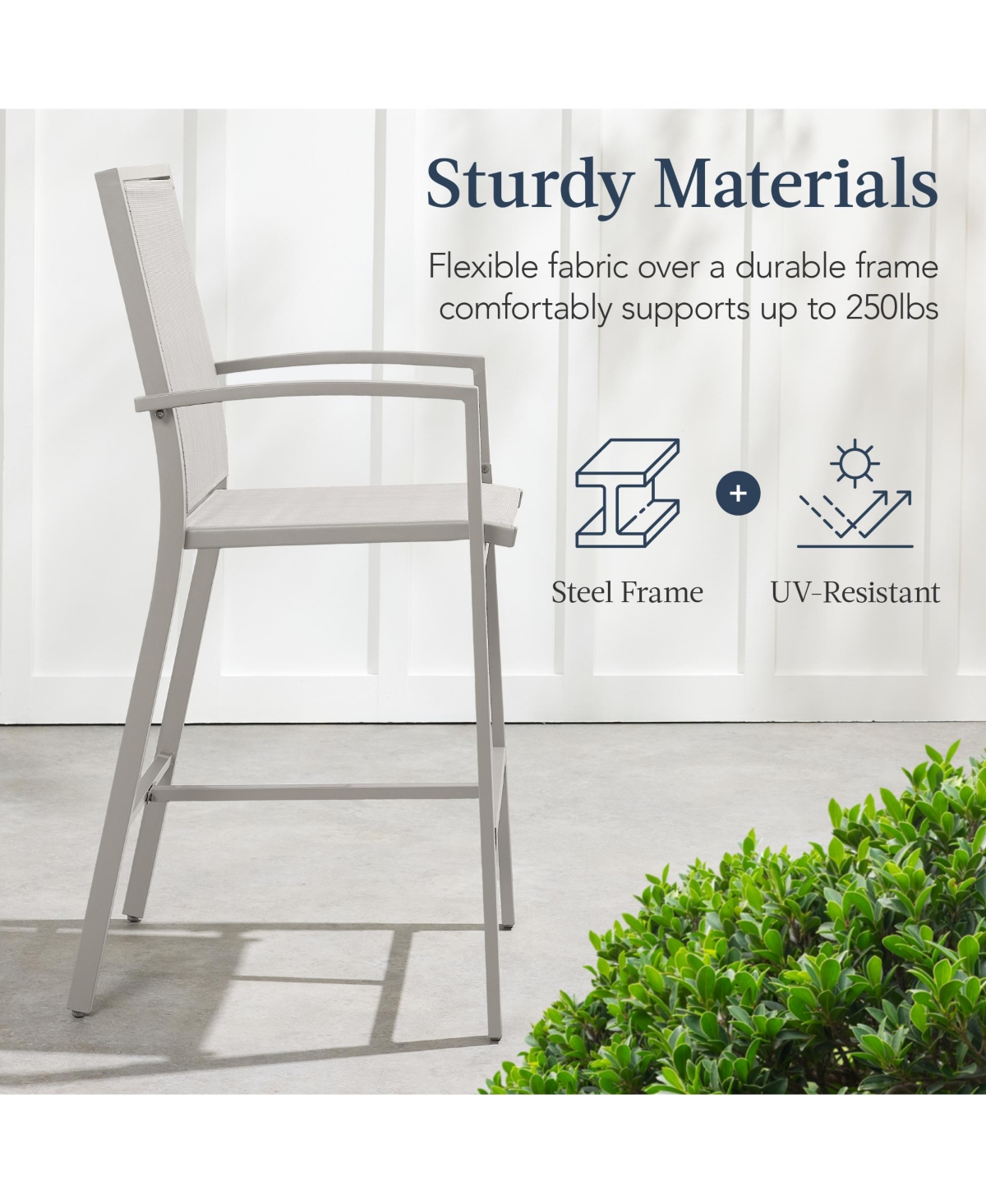 Best Choice Products Outdoor Barstools Set of 2