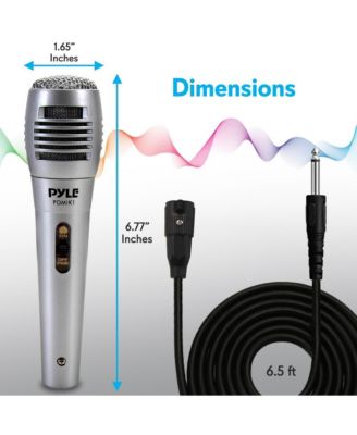 Dynamic Microphone Professional Moving Coil Handheld Mic with 6.5' XLR Cable