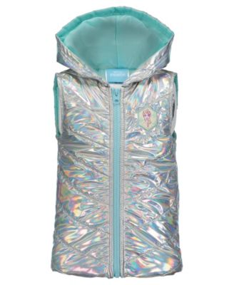 Girls Zip Up Vest T-Shirt and Leggings 3 Piece Outfit Set