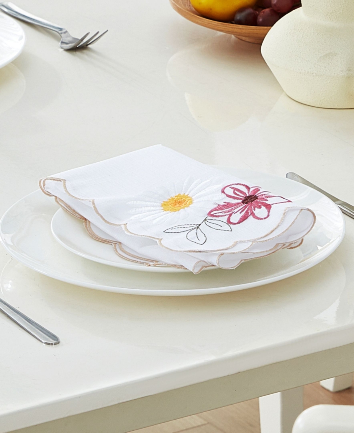 Elrene Sunflower And Daisies Napkins, Set Of 4 In Multi