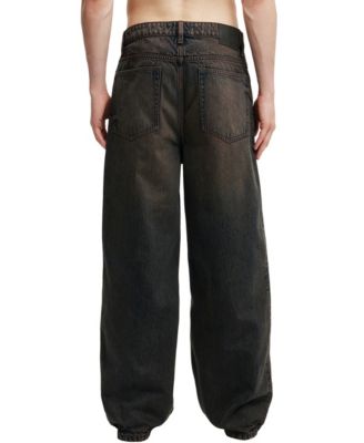 ХЛОПОК НА ХЛОПКЕ НА мужских супер мешковатых джинсах