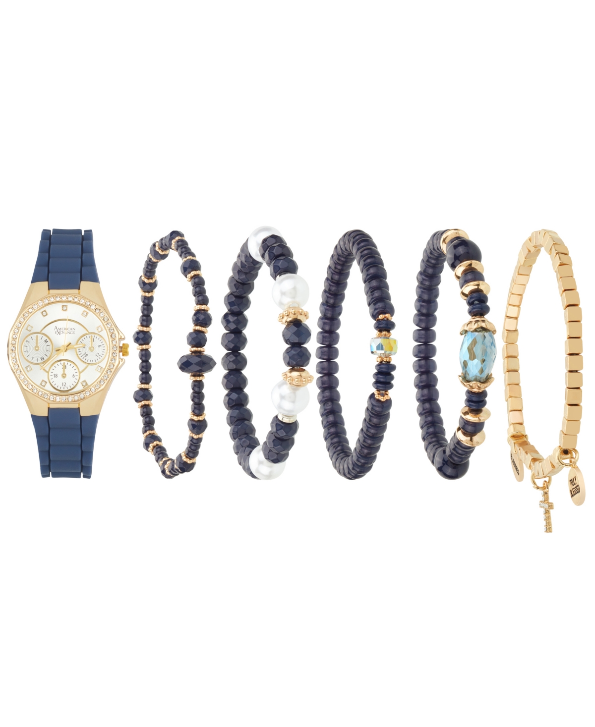 Women's Matte Navy Silicone Strap Analog Watch, 35mm - Matte Navy