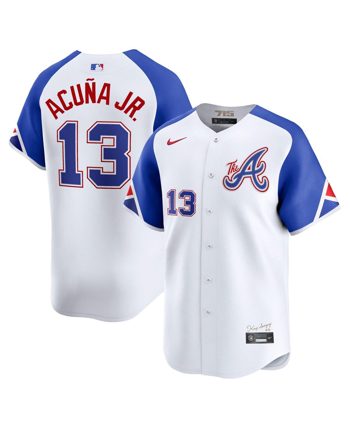 Nike Men's Ronald Acuna Jr. White Atlanta Braves City Connect Limited Player Jersey - White
