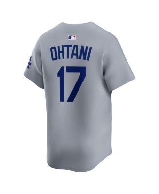 Мужская футболка Nike Shohei Ohtani серого цвета Los Angeles Dodgers Alternate Limited Player.