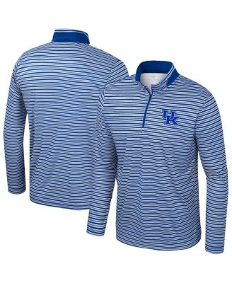 Colosseum - Men's Royal Kentucky Wildcats Striped Quarter-Zip Top