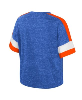Женская футболка Colosseum Royal Florida Gators Color Block с круглым вырезом горловины