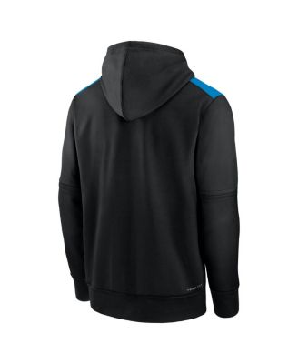 Men's Black Miami Marlins Authentic Collection Performance Pullover Hoodie