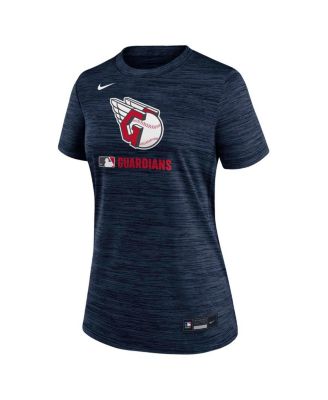 Women's Navy Cleveland Guardians Authentic Collection Velocity Performance T-Shirt