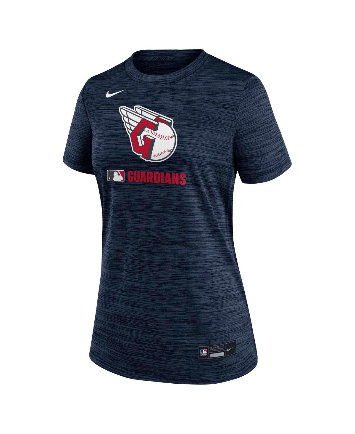 Nike Women's Navy Cleveland Guardians Authentic Collection Velocity Performance T-shirt In Navy