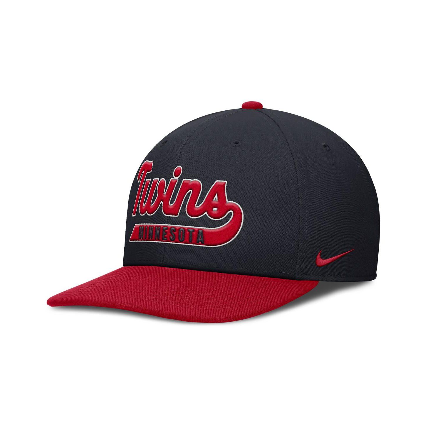Мужская кепка Nike Navy/Red Minnesota Twins Pro Performance Snapback Hat — фото 3