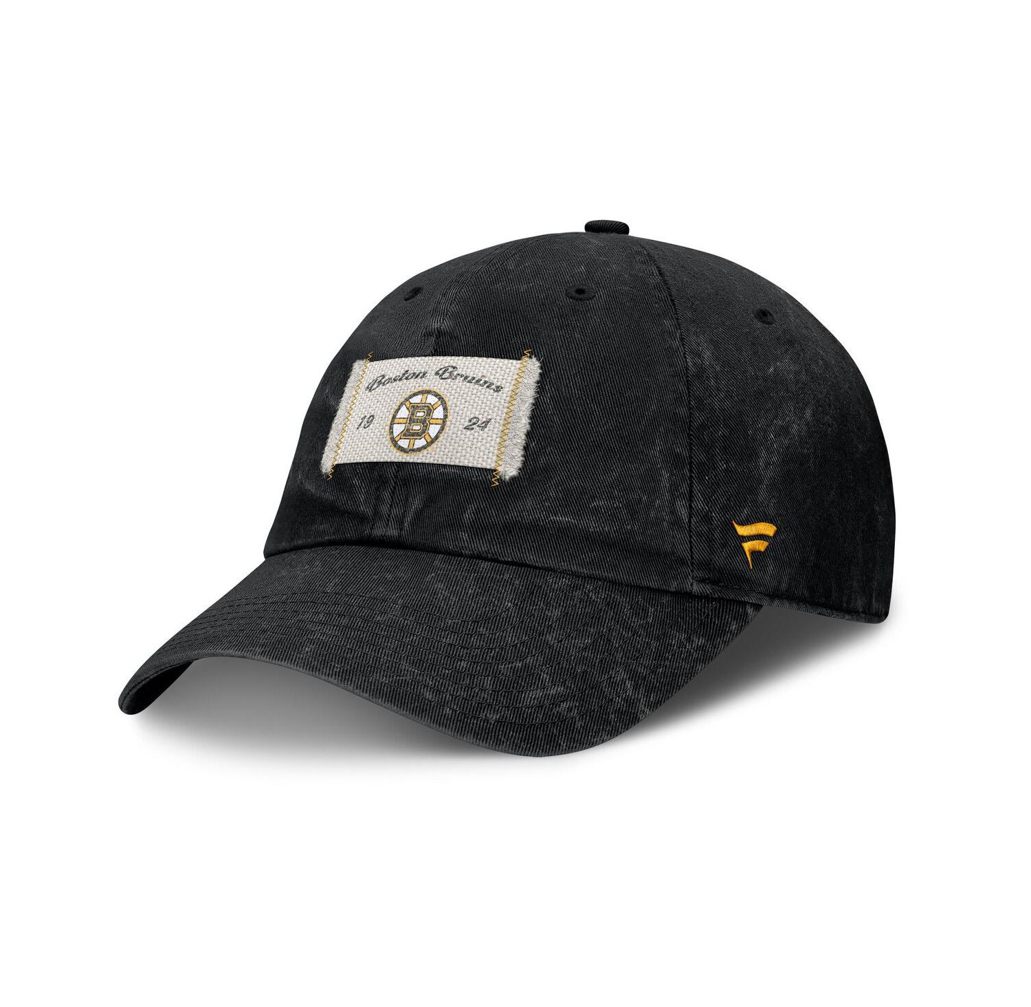 Women's Black Boston Bruins Heritage Away Game Adjustable Hat