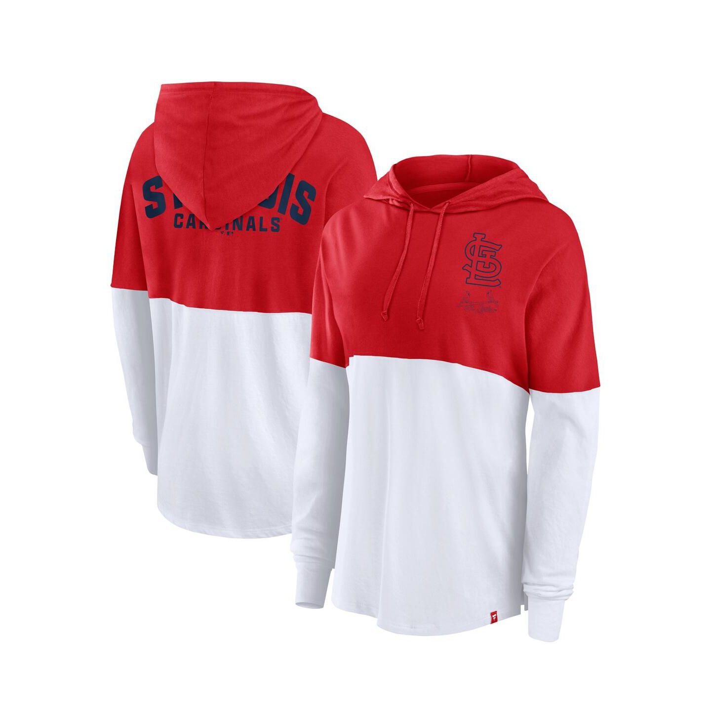 Женское худи Fanatics Red/White St. Louis Cardinals Backup Option Pullover — фото 1