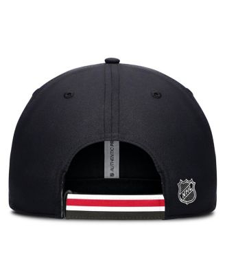 Мужская черно-красная шляпа Fanatics Carolina Hurricanes Authentic Pro с регулируемой посадкой по фигуре